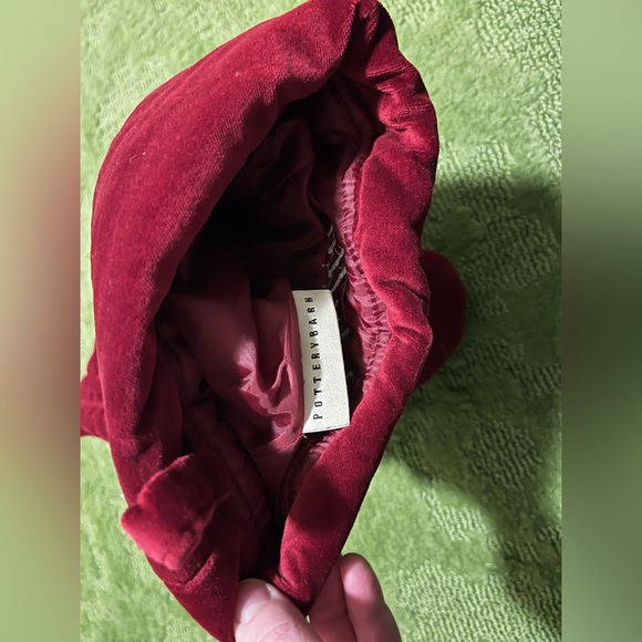 Pottery Barn Channel Quilted Velvet Stocking- Estella EUC - Picture 3 of 5